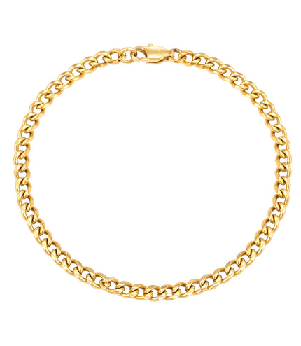 CUBAN BRACELET 4MM | GOLD