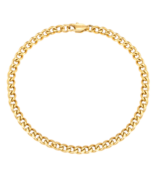 CUBAN BRACELET 4MM | GOLD