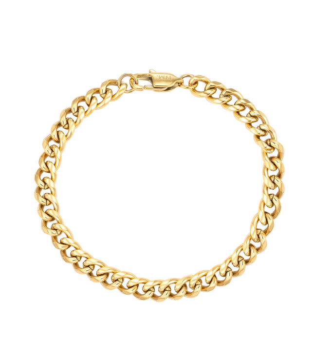 Cuban Bracelet 6mm | Gold