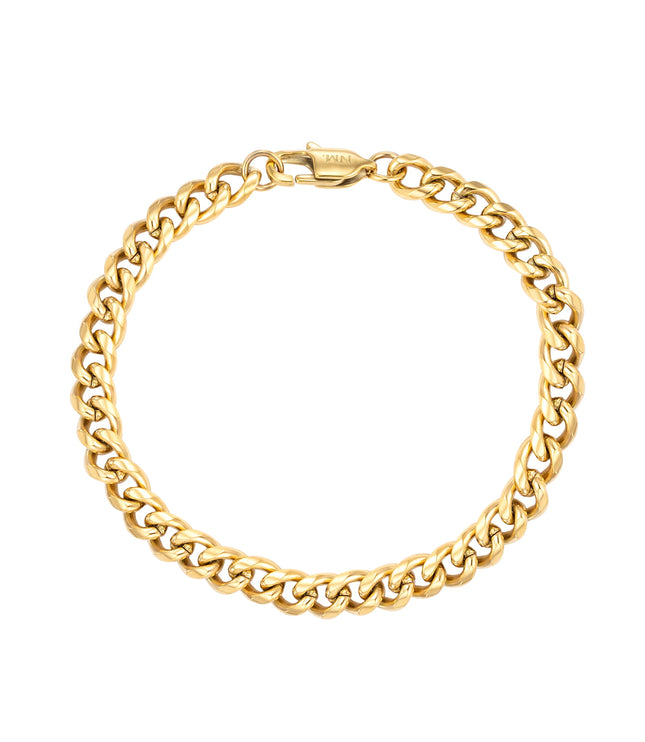 Cuban Bracelet 6mm | Gold