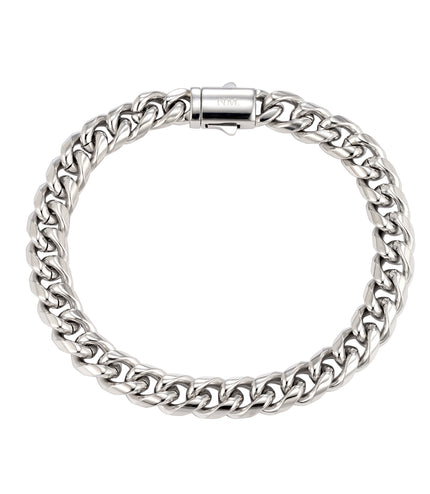CUBAN BRACELET 8MM | SILVER