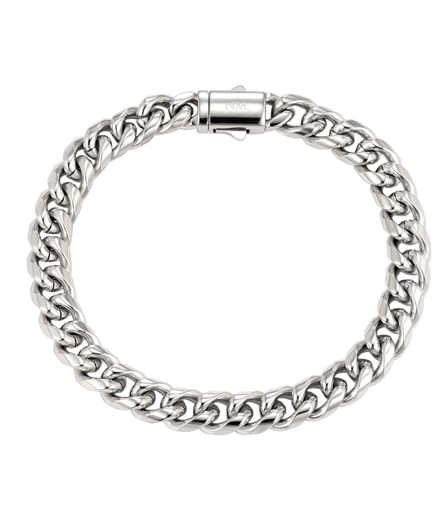 CUBAN BRACELET 8MM | SILVER