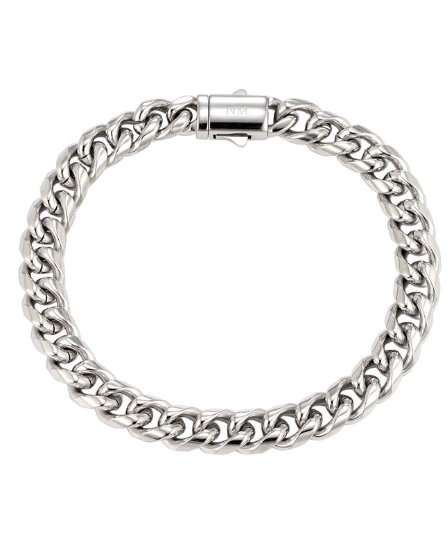 CUBAN BRACELET 8MM | SILVER