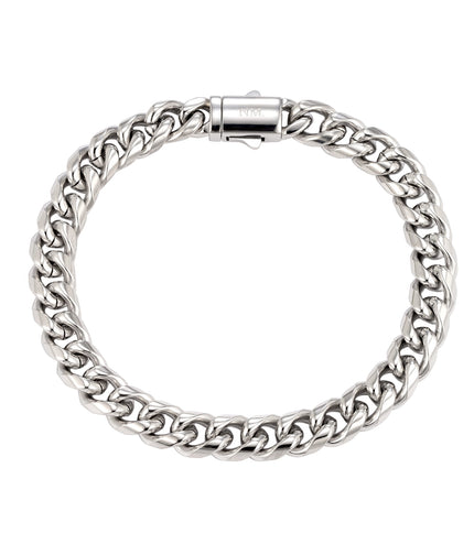 Cuban Bracelet 8mm | Silver