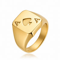 Ace of Spade Ring | Gold