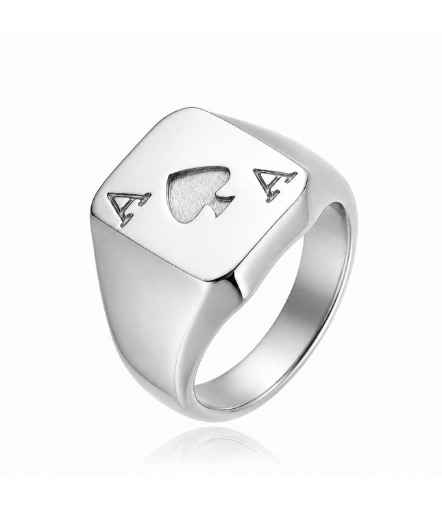 ACE OF SPADE RING | SILVER