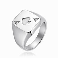 Ace of Spade Ring | Silver