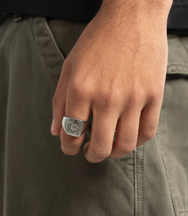 Ace of Spade Ring | Silver