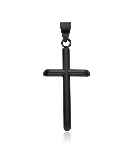 BASIC CROSS PENDANT | BLACK