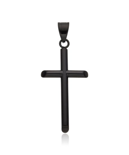 BASIC CROSS PENDANT | BLACK