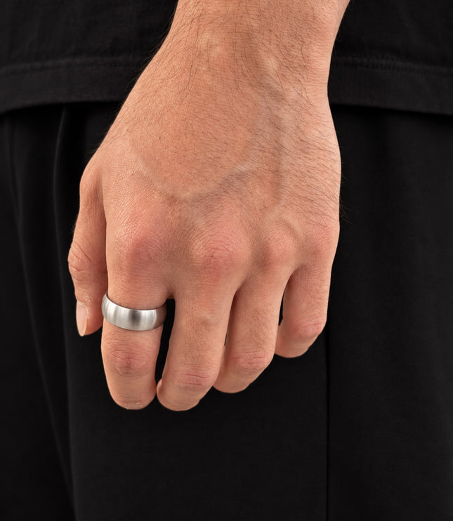 Brody Ring | Matte Silver