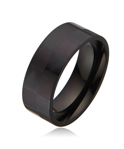 CHECKERS RING | BLACK
