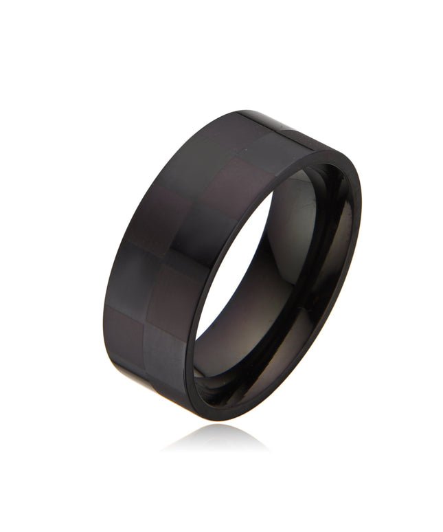 CHECKERS RING | BLACK
