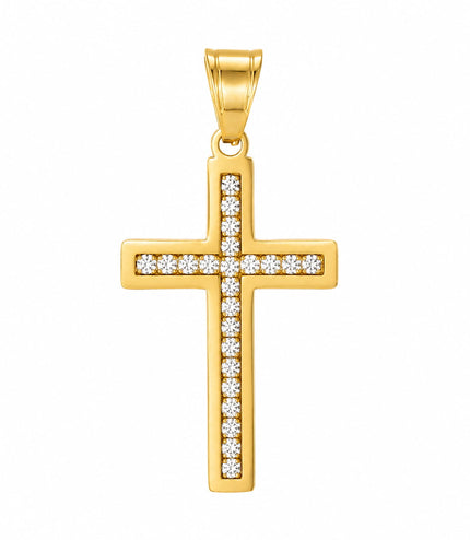 Caspian Cross Pendant | Gold