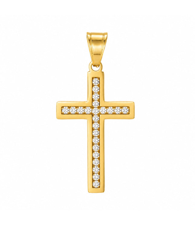 Caspian Cross Pendant | Gold