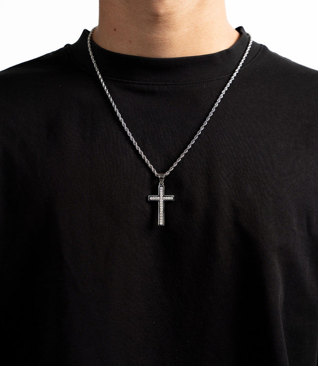 Caspian Cross Pendant | Silver