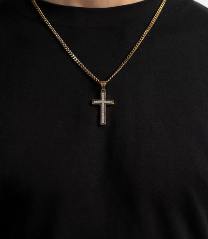 Caspian Cross Pendant | Gold