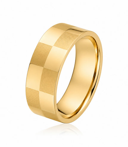 Checkers Ring | Gold