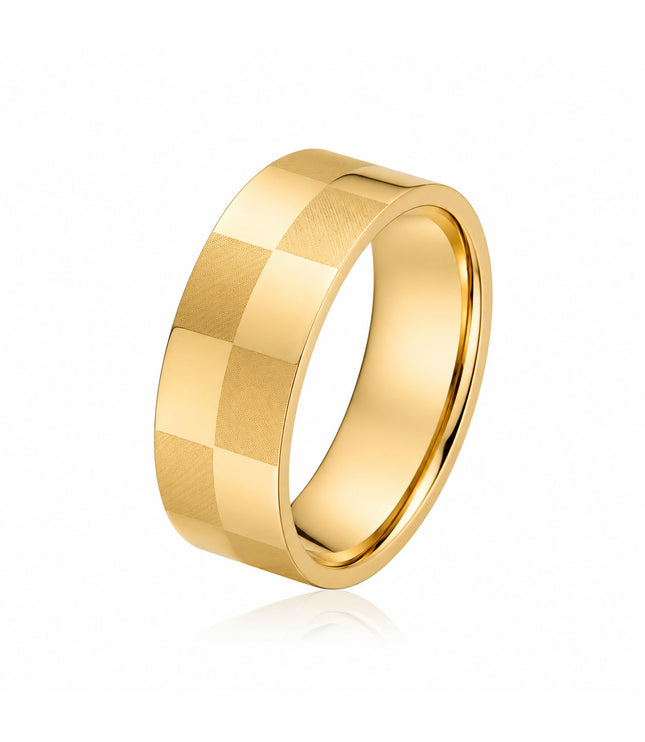Checkers Ring | Gold