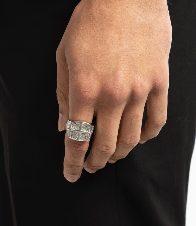 Compass Ring | Silver