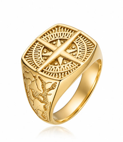 COMPASS RING | GOLD