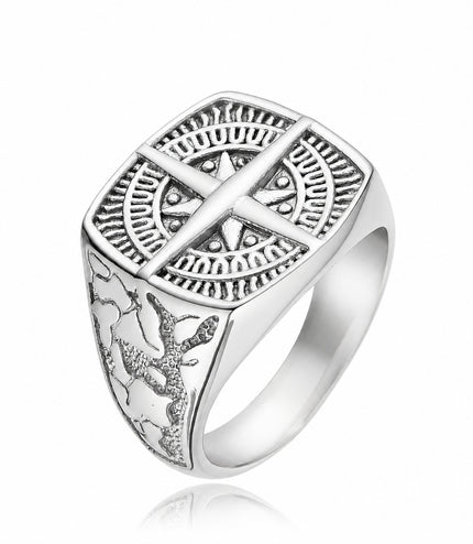 COMPASS RING | SILVER