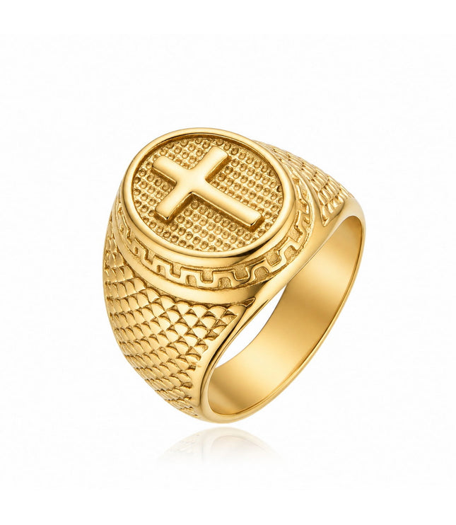 Cross Ring | Gold
