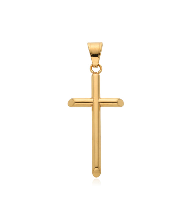 BASIC CROSS PENDANT | GOLD