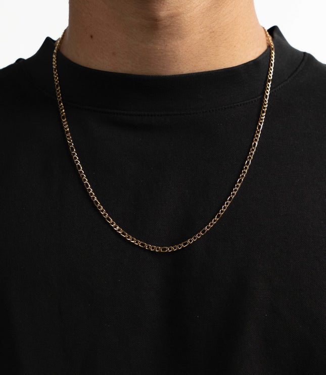 Figaro Chain 3mm | Gold