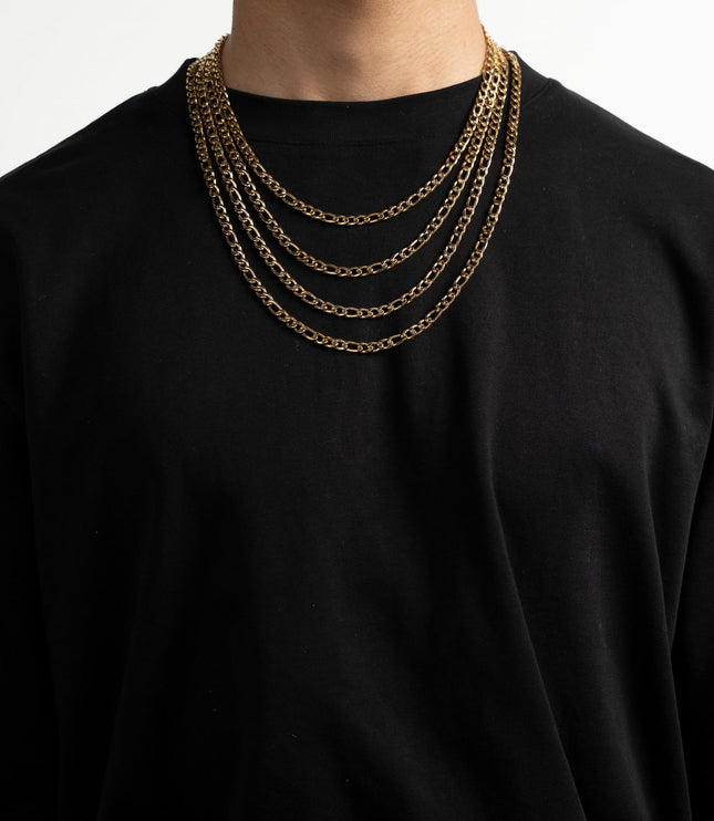 Figaro Chain 5mm | Gold