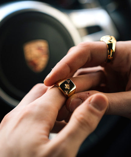 ACE OF SPADE RING | GOLD