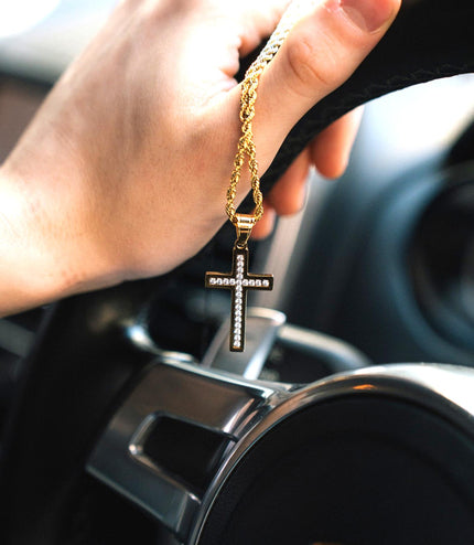 Caspian Cross Pendant | Gold
