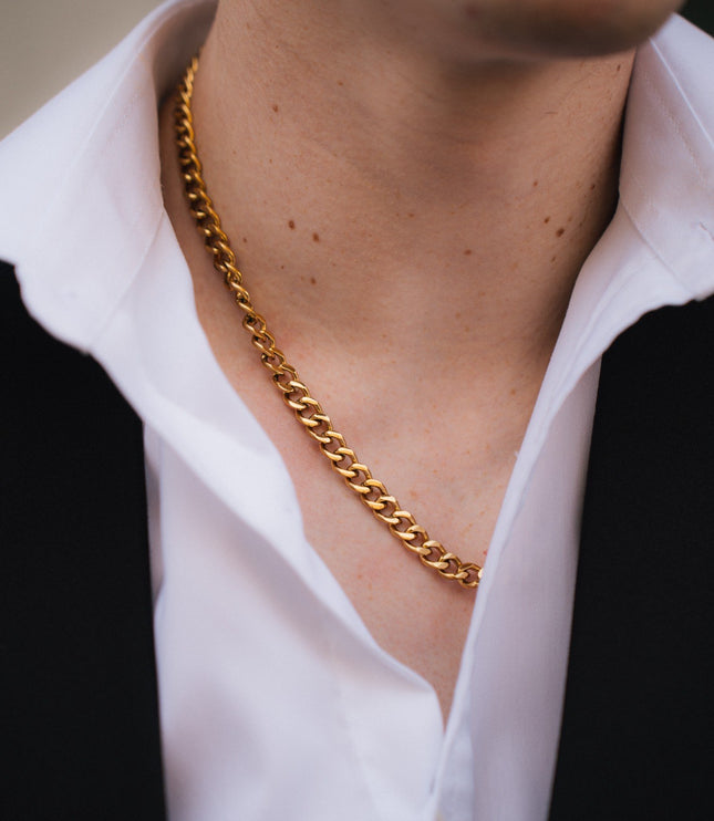 CUBAN CHAIN 8MM | GOLD