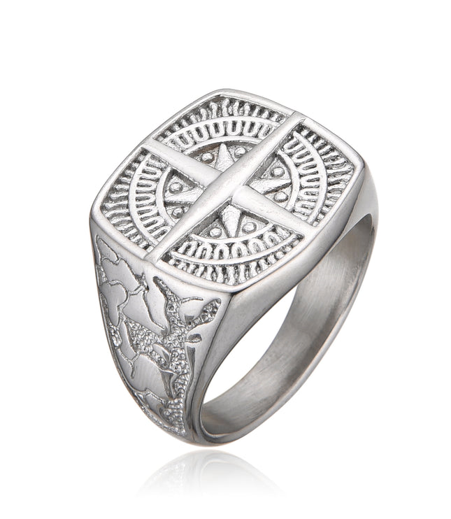 COMPASS RING | SILVER