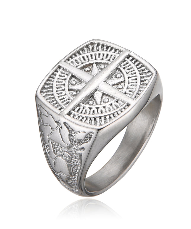 COMPASS RING | SILVER