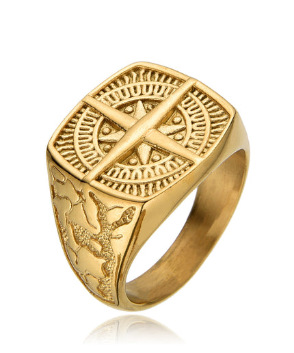 COMPASS RING | GOLD