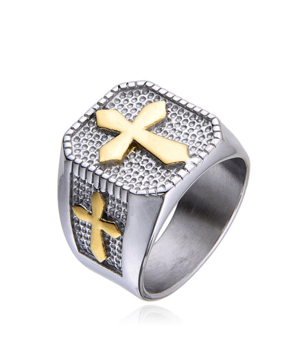 NOBLE CROSS RING | SILVER