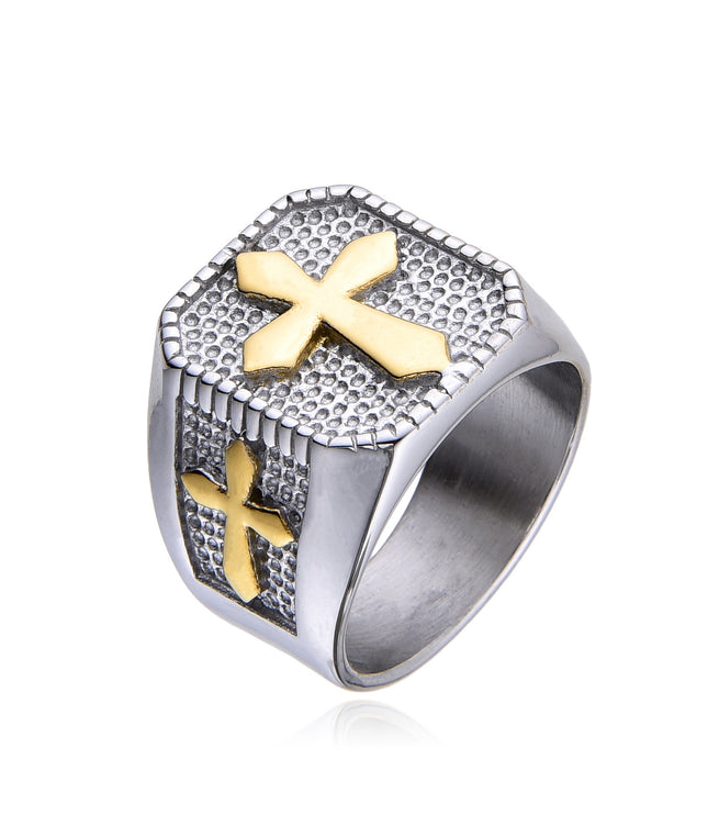 NOBLE CROSS RING | SILVER