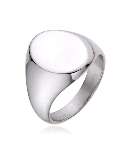 OVAL SIGNET RING | SILVER