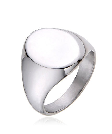 OVAL SIGNET RING | SILVER