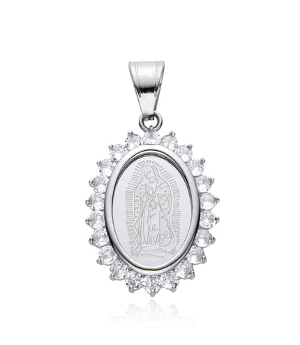 ICED ST MARY PENDANT | SILVER