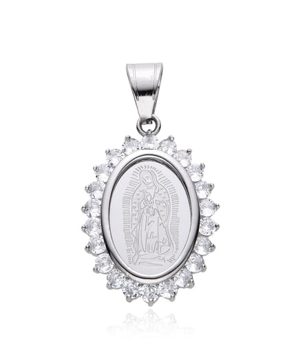 ICED ST MARY PENDANT | SILVER