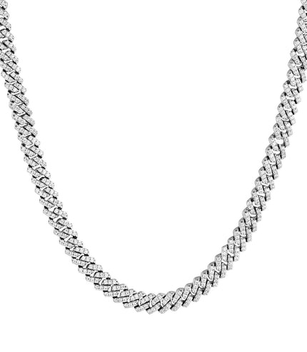 Iced Out Cuban Chain 6mm | Silver