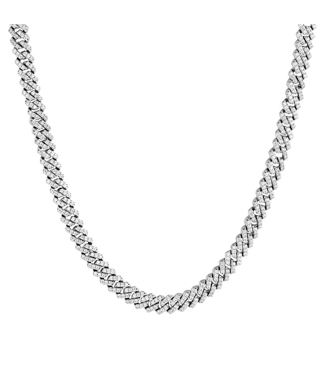 Iced Out Cuban Chain 6mm | Silver