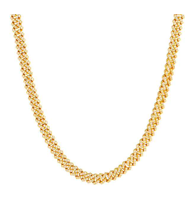 ICED OUT CUBAN CHAIN 6mm | GOLD