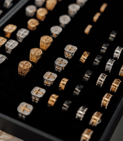 Checkers Ring | Gold