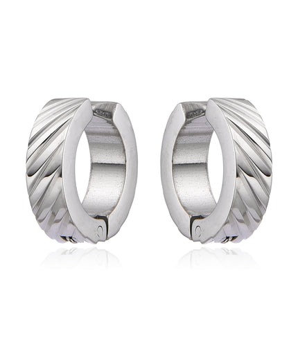 Jaxon Clip-On Earrings | Silver
