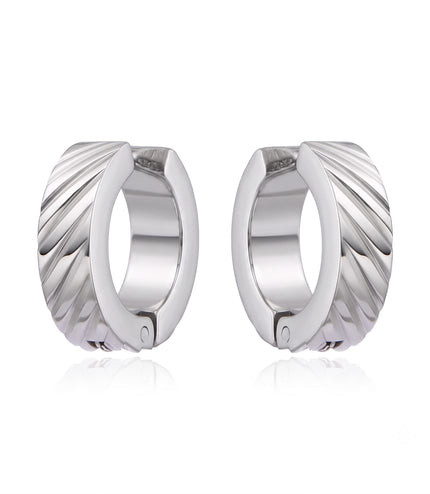 Jaxon Clip-On Earrings | Silver