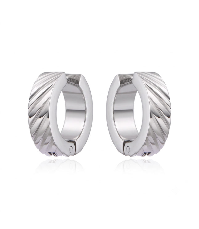 Jaxon Clip-On Earrings | Silver