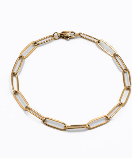 PAPER CLIP BRACELET | GOLD